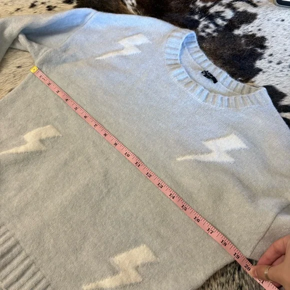 RAILS Perci Grey White Lightning Pull Over Sweater Size Small - Picture 8 of 9